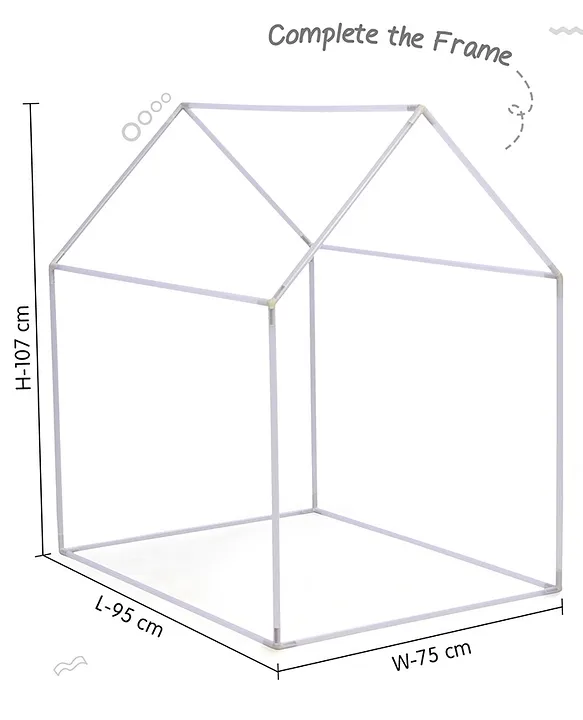 Intelliskills Premium Jungle Safari Themed Foldable Hut Size Tent House for Kids | Indoor & Outdoor Play | Printed Portable Playhouse for Boys & Girls | Play Tent for Kids | Ideal for Gifting | Lightweight | Multicolored | BIS Approved