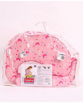 Babyhug Cotton Feeding Pillow With Belt Moon Print - Pink