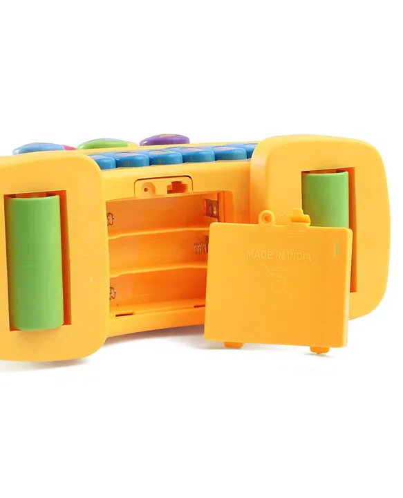 Babyhug Musical Light & Sound Giraffe Piano with 5 Modes of Animal Sound (Colour May Vary)| Soothing Melodies| Interactive Modes| Spinning Wheel| Ideal Gifting Option