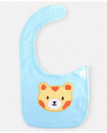 Babyhug Cotton Bibs Tree Embroidery Set of 3 - Blue & White