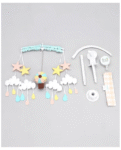 Abracadabra Musical Cot Mobile Lost in Clouds Theme - Sea Green