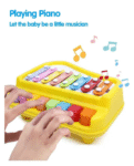 ADKD 2 in 1 Xylophone Percussion Piano Toy with 8 Tone (Color May Vary)