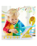 YAMAMA Musical Duck Track Slide and Climb Stairs Toys with 3 Duck - Multicolor