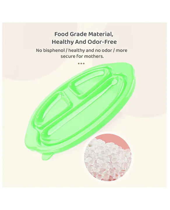 StarAndDaisy Stainless Steel Kids Dinner Plates with Three Compartments, bottom suction cups, Spill-Proof & Mess-Free Feeding for Babies Blue