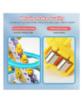 YAMAMA Musical Duck Track Slide and Climb Stairs Toys with 3 Duck - Multicolor