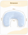 Babyhug Bubble Feeding Pillow - Blue