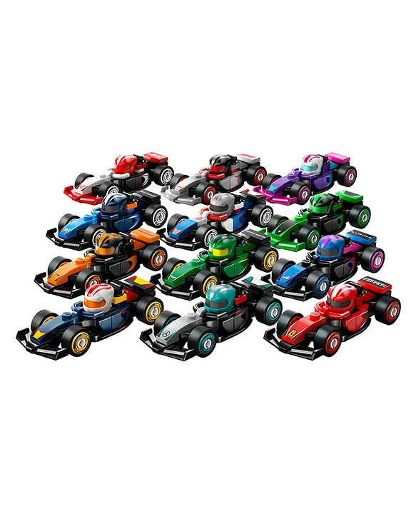 LEGO Minifigures F1 Collectible Race Cars Vehicle Kit 29 pieces-71049
