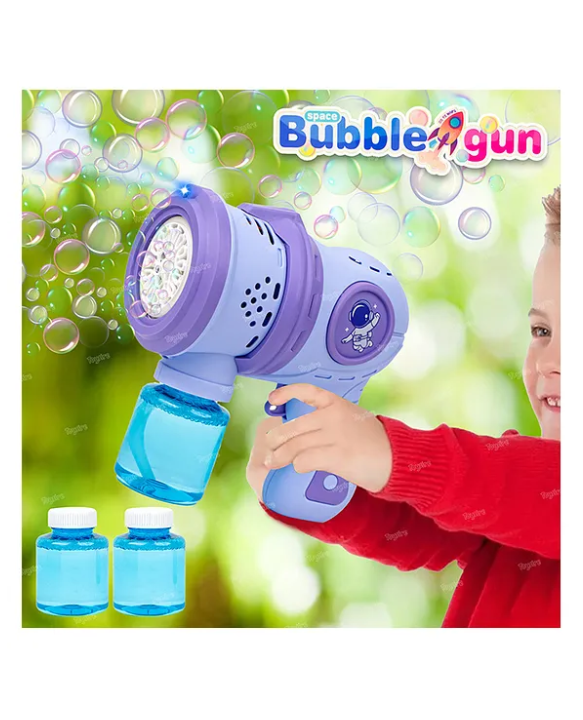 TOYSIRE Toysire Bubble Gun for Kids Leak-Proof Bubble Machine Automatic Space Bubble Blower with Led Light Bubble Maker for Girls Boys (Colour May Vary)