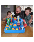 ADKD Car Adventure Manual Race Track Game with 4 Cars - Multicolor