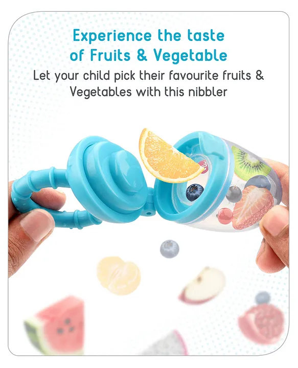 Babyhug Silicone Fruit and Food Nibbler - Blue