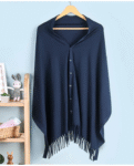 Babyhug 100% Cotton Breast Feeding Multi Purpose Nursing Scarf- Navy Blue