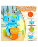 ADKD Elephant Musician Toy Walking Drum Playing with 2 Ball Electric Toys for Kids (Color May Vary)