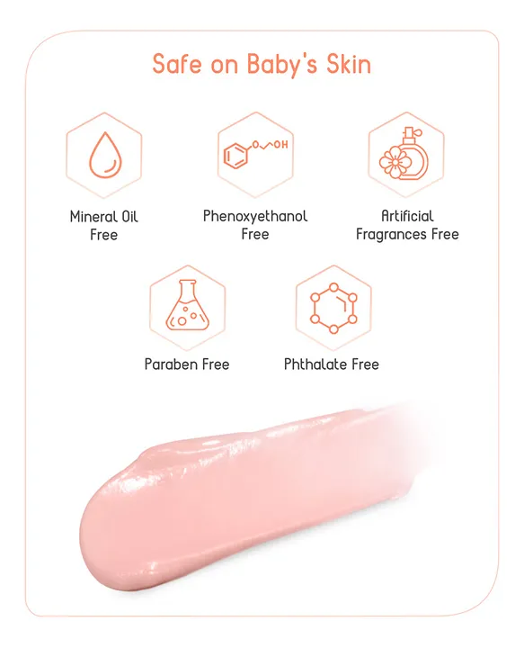 Babyhug Advanced Sensitive Peach Milk Butter - 100 g, For Sensitive Face and Body, Light Cream Texture