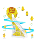 YAMAMA Musical Duck Track Slide and Climb Stairs Toys with 3 Duck - Multicolor