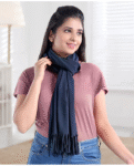 Babyhug 100% Cotton Breast Feeding Multi Purpose Nursing Scarf- Navy Blue