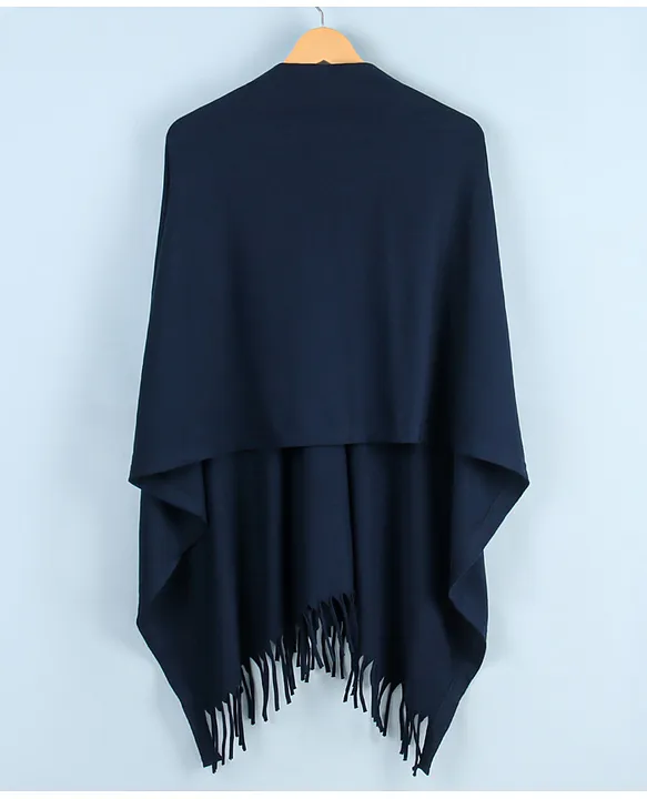 Babyhug 100% Cotton Breast Feeding Multi Purpose Nursing Scarf- Navy Blue