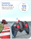 Baby hug Premium Off Roader Rechargeable Remote Control Truck With Normal & Turbo Speed & 4 Headlight Modes - Red