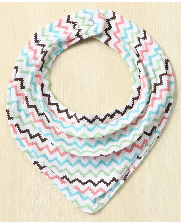 Babyhug Drool Bibs Pack of 5 - Multicolor