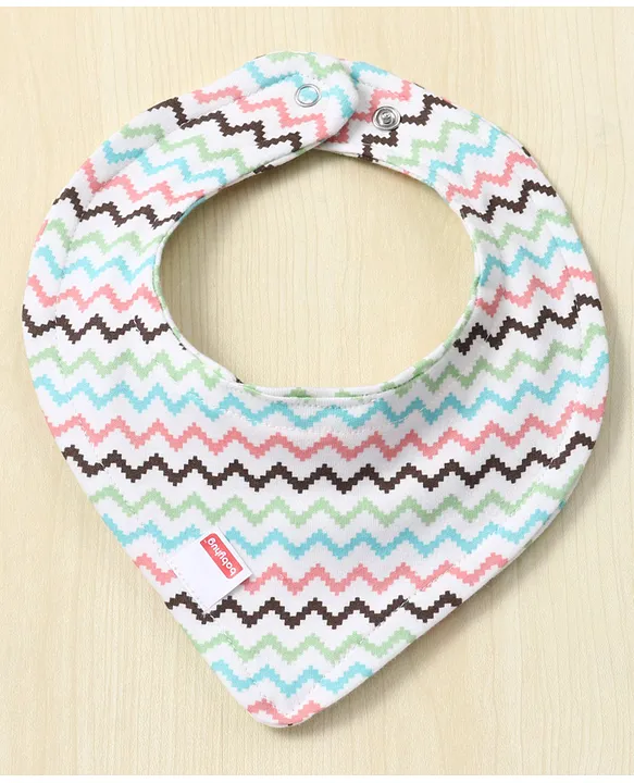 Babyhug Drool Bibs Pack of 5 - Multicolor