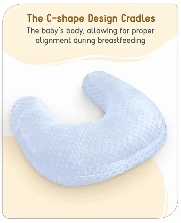 Babyhug Bubble Feeding Pillow - Blue