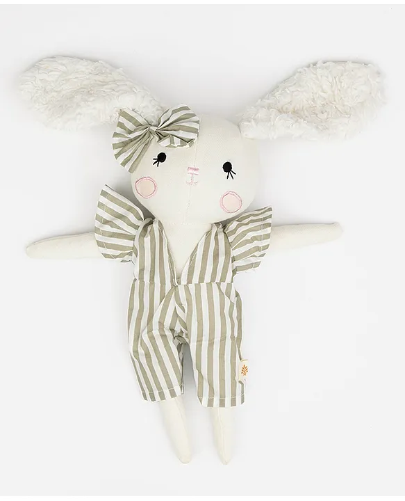 BABY FOREST Cuddly Buddies Bunny Girl Soft Toy | Handmade Soft Toy | Soft & Durable Fabric Eco-Friendly | Safe for Babies