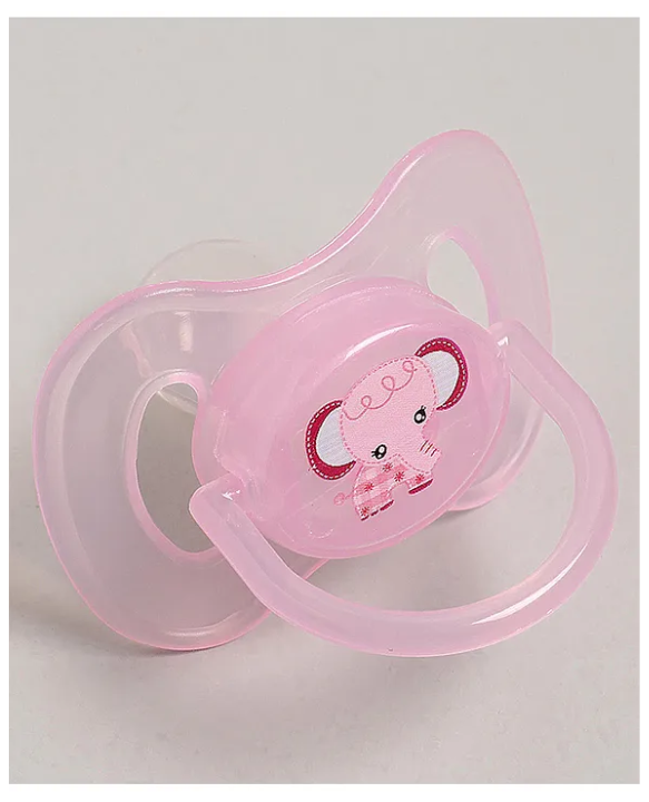 Fab N Funky Symmetrical Pacifier with Baglet Pack of 2 - Pink Purple