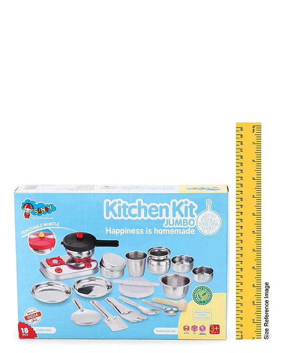 Sunny Jumbo Kitchen Set 18 Pieces (Colour May Vary)