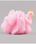 Babyhug Swan Bath Loofah - Light Pink
