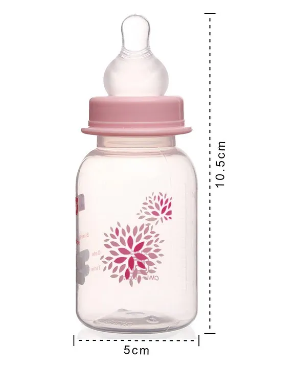 Babyhug Milk Storage Container with Nipple Set of 3 Pink - 125 ml