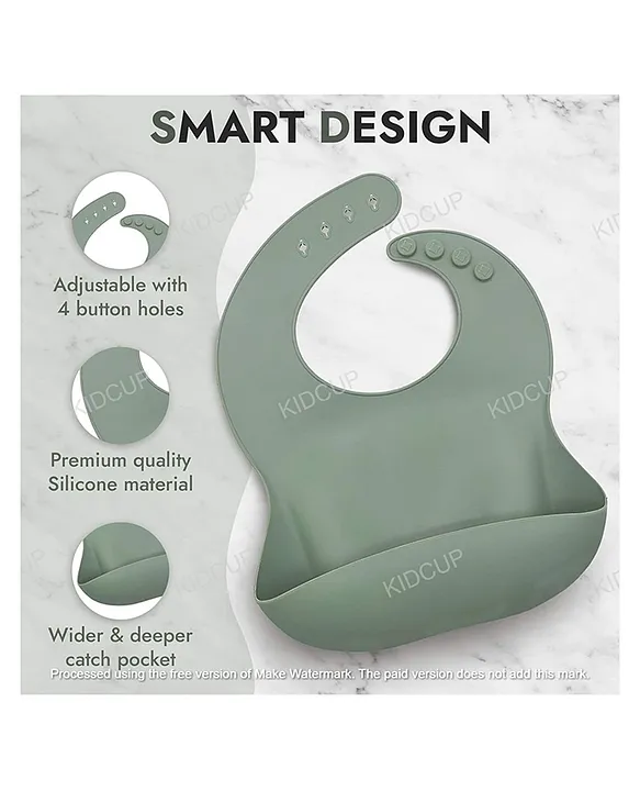 Kidcup 6 Pcs Silicone Baby Feeding Set