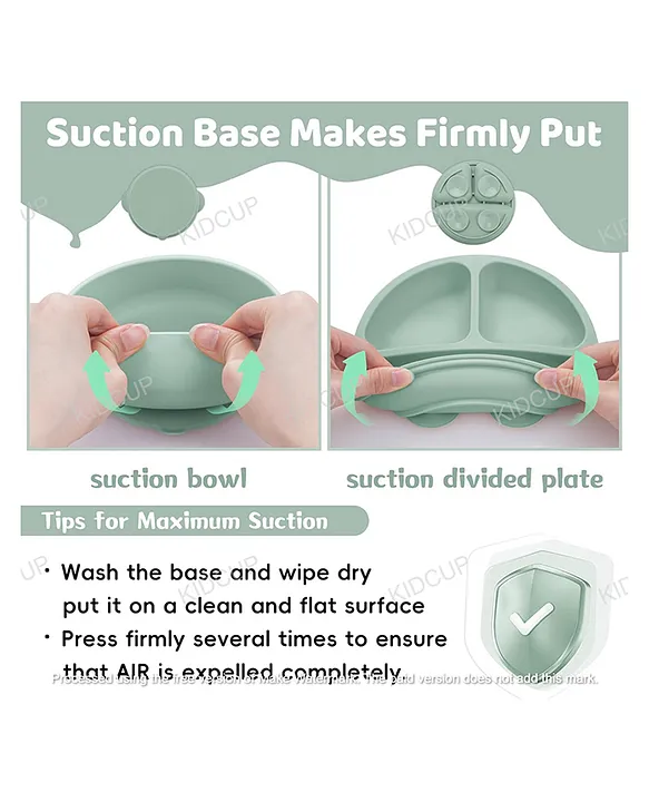 Kidcup 6 Pcs Silicone Baby Feeding Set