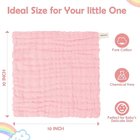 Cotton Face Towels for Newborn Baby