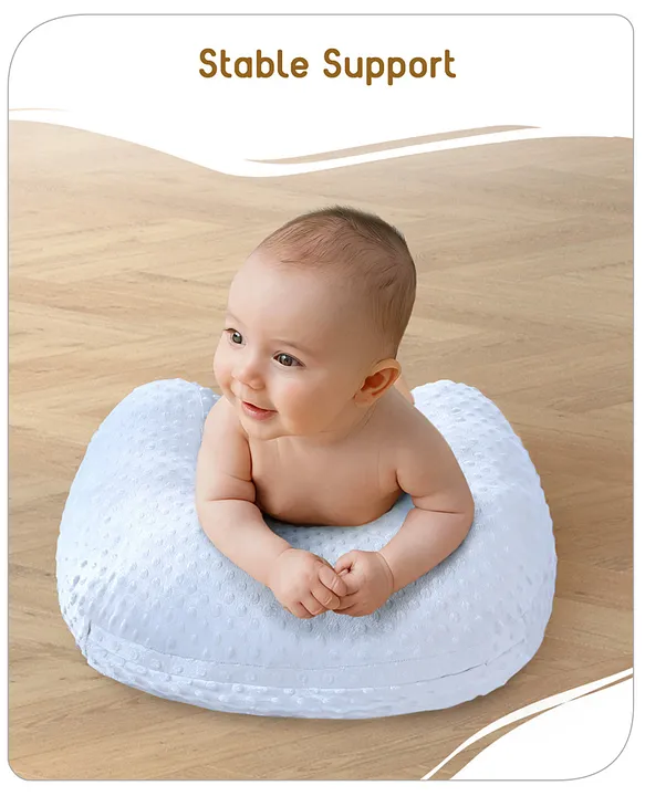 Babyhug Bubble Feeding Pillow - Blue