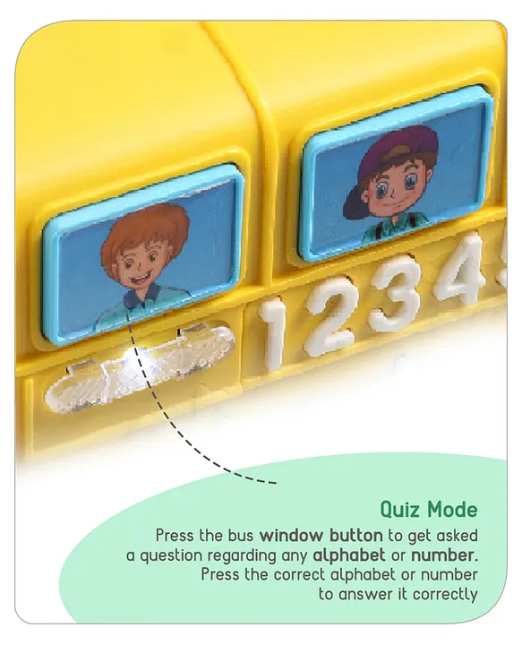 Baby hug Premium Musical Activity Yellow School Bus for Kids Vehicle Toy with Alphabets, Numbers Light & Music| Interactive Early Learning Toy | Best Birthday Gift| BIS Certified