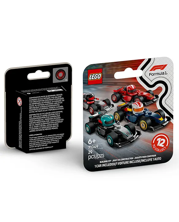 LEGO Minifigures F1 Collectible Race Cars Vehicle Kit 29 pieces-71049