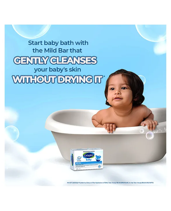 Cetaphil Baby Mild Cleansing Bar Pack of 4 - 100 g Each
