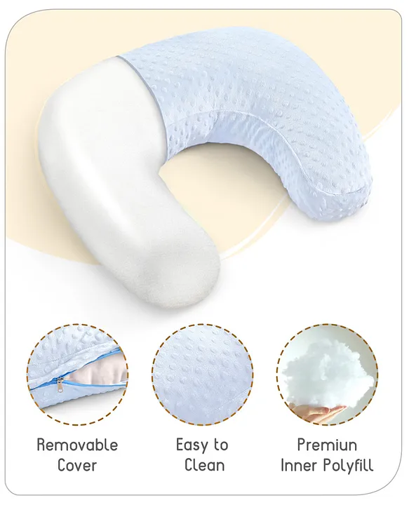 Babyhug Bubble Feeding Pillow - Blue
