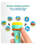 ADKD Projector Flashlight Torch with 6 Reels & 48 Pattern (Colour May Vary)