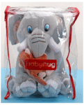 Babyhug Elephant with attached Monkey Soft Toy for Kids|Huggable Plush Animal Duo for Snuggles,Imaginative Play & Emotional Development|Cuddly Toy ideal for gifting|2+ Years|BIS|Height-30 cm