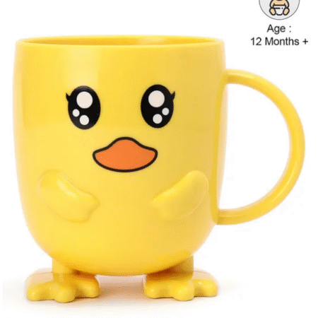 Fab N Funky Polypropylene Mug with Handle Yellow - 400 ml