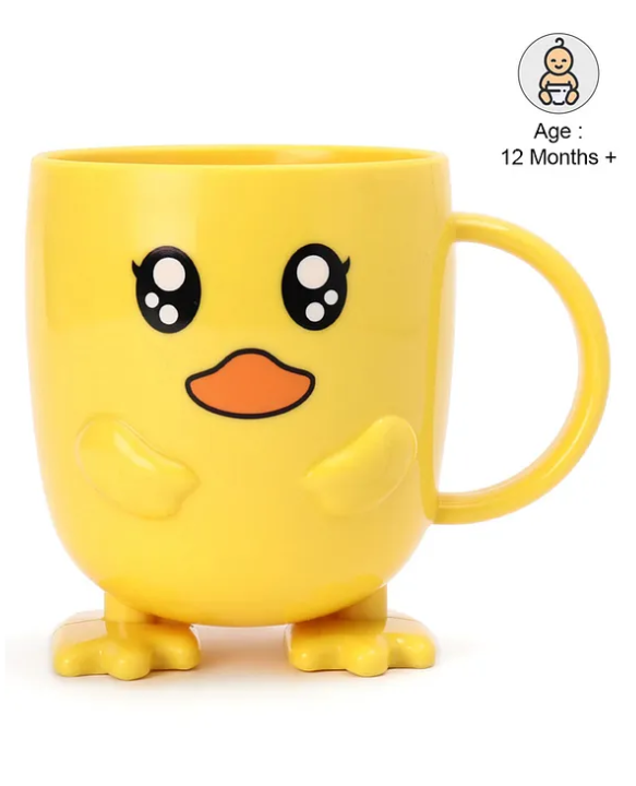 Fab N Funky Polypropylene Mug with Handle Yellow - 400 ml