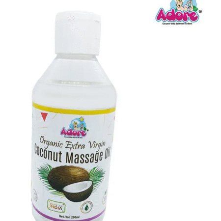 Adore Organic Extra Virgin Coconut Massage Oil - 200 ml