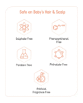 Babyhug Advanced Sensitive Peach Milk Shampoo No Tear Formula Suitable For Newborn Baby - 100 ml