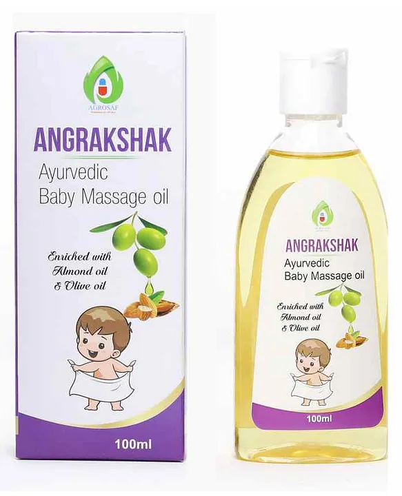 Agrosaf Angrakshak Baby Massage Oil - 100 ml