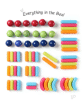 Intelliskills Premium 64 Pieces Magnetic Building Sticks & Balls Toy | Activity & Education Blocks | Montessori Learning & Construction | Unlimited Play | Non-Toxic
