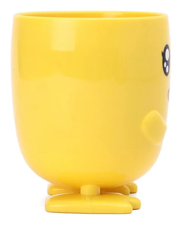 Fab N Funky Polypropylene Mug with Handle Yellow - 400 ml
