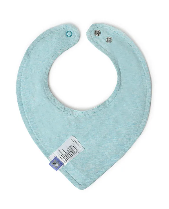Mi Arcus 100% Cotton Solid & Printed Drool Bib Snap Button Closure 0-3 M (Pk Of 5) - Multicolor MRP:599 (Incl. all taxes)