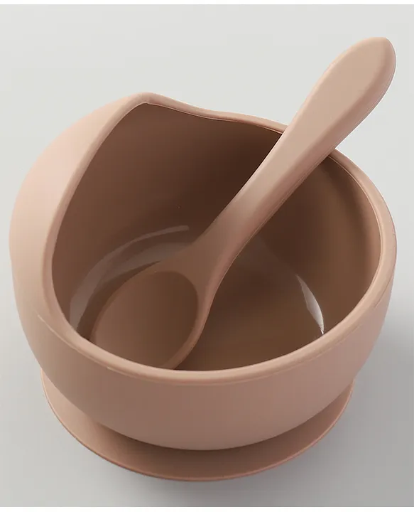 Fab N Funky Silicone Feeding Set - Khaki