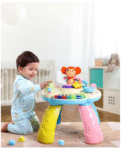Babyhug Premium Musical Activity Table| Multi Activity Play Table for 1 Year+ Toddlers| Early Learning & Educational Toy with Shapes, Numbers, Colors & Sound| Best Birthday Gift| BIS Certified