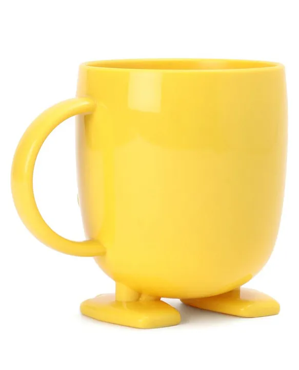 Fab N Funky Polypropylene Mug with Handle Yellow - 400 ml
